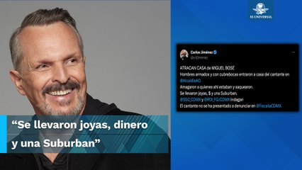 eportan robo en casa de Miguel Bosé en CDMX