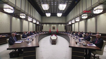 CUMHURBAŞKANI ERDOĞAN BAŞKANLIĞINDA KABİNE TOPLANTISI BAŞLADI