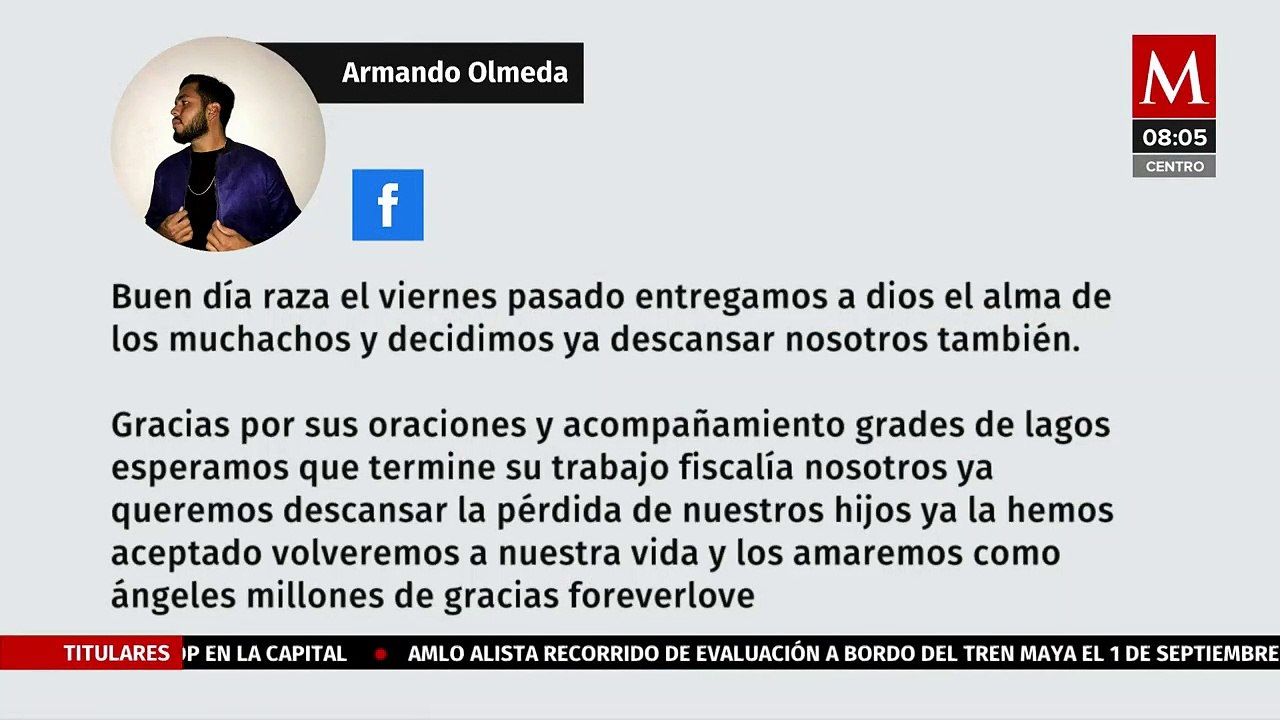 Padre de uno de los jóvenes desaparecidos en Lagos de Moreno se despide de su hijo