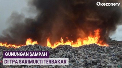 Скачать видео: Gunungan Sampah di TPA Sarimukti Terbakar, Kepulan Asap Masuk Pemukiman Warga