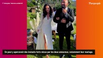 Francesca Antoniotti mariée et en robe très fendue : tendre déclaration et images inédites de son union avec Bernard