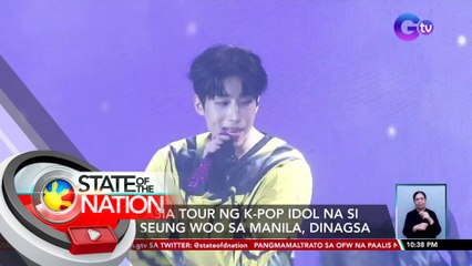First asia tour ng K-POP idol na si Han Seung Woo sa Manila, dinagsa | SONA