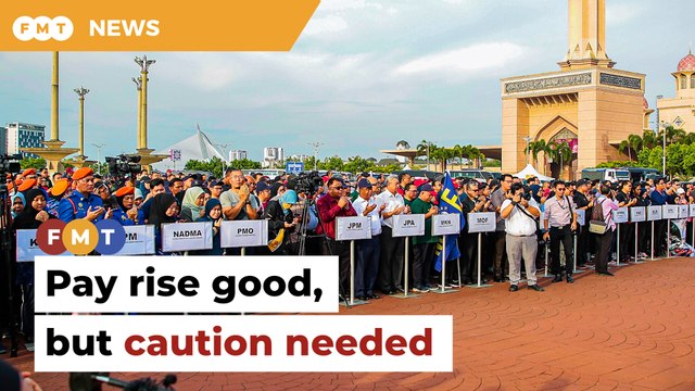Good to raise salaries of civil servants, but watch the impact too