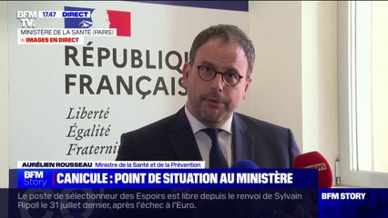 Aurélien Rousseau (ministre de la Santé et de la Prévention): "En vigilance rouge [canicule], tout le monde est concerné, pas simplement les personnes fragiles"