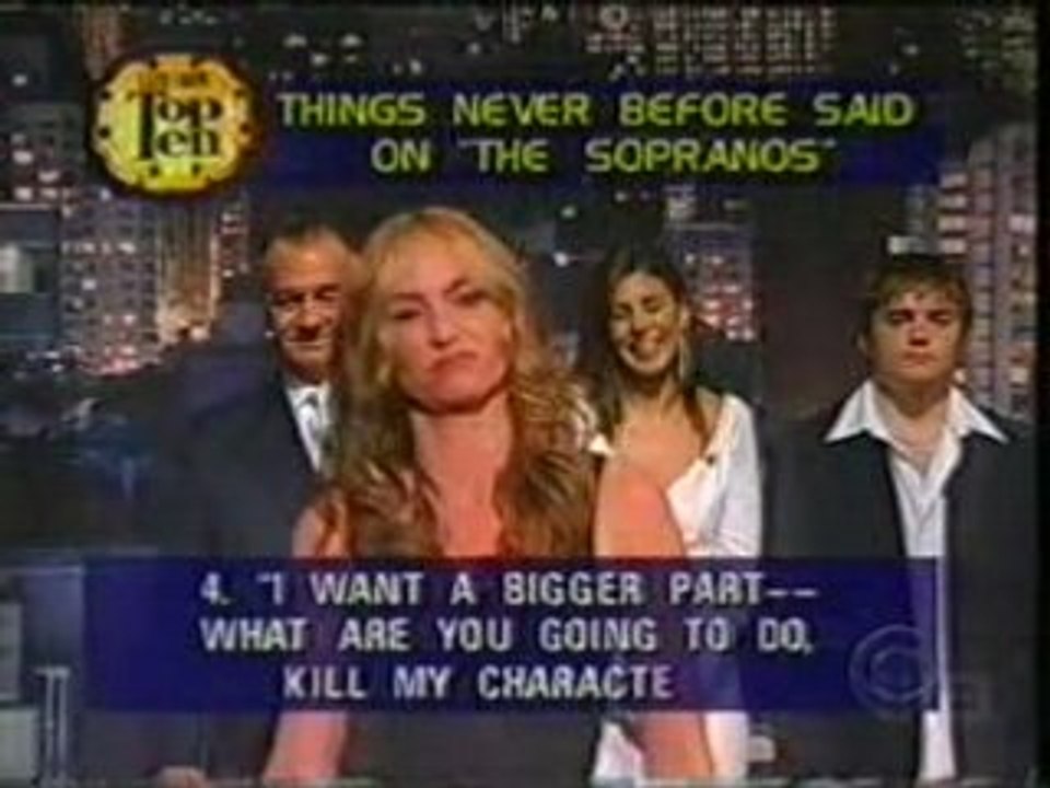 THE SOPRANOS Top 10 Late Show David Letterman - Entire Cast