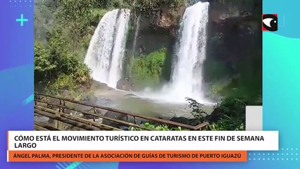 Cómo está el movimiento turístico en cataratas en este fin de semana largo
