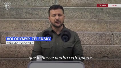 "Nous sommes convaincus que la Russie va perdre cette guerre", déclare Zelensky