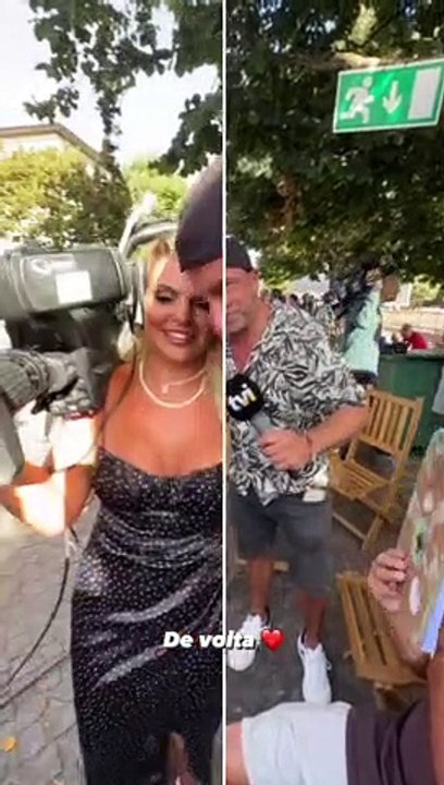 Fanny Rodrigues e Jorge Frade aparecem juntos em diversas fotografias.