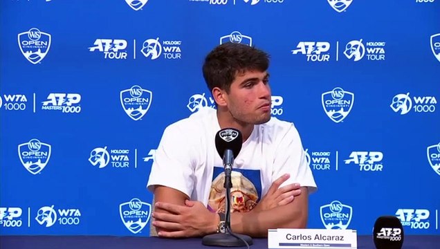ATP - Cincinnati 2023 - Carlos Alcaraz : For me, it's great that Novak Djokovic knows that every time he goes to play against me, it reminds him of Rafael Nadal or the best