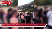 Eğirdir Gölü'nde boğulduğunu zannettiği oğlunu sağ gören baba duygu dolu anlar yaşadı