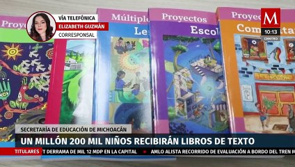 Un millón 200 mil niños recibirán libros de texto en Michoacán
