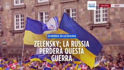 Zelensky, messaggio all'Europa: "Insieme sconfiggeremo la Russia"