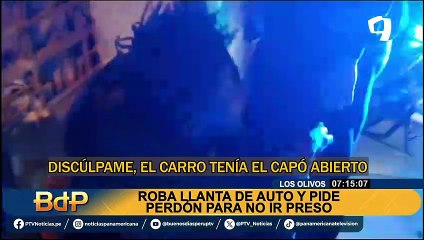 Ladrón de autopartes pide perdón a su víctima: “discúlpame, el carro tenía el capó abierto”