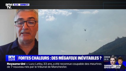 Incendie à Chanousse: "C'est un feu qui va être difficile à fixer du fait de son inaccessibilité", pour le lieutenant Patrick Chavada (fédération nationale des sapeurs-pompiers de France)