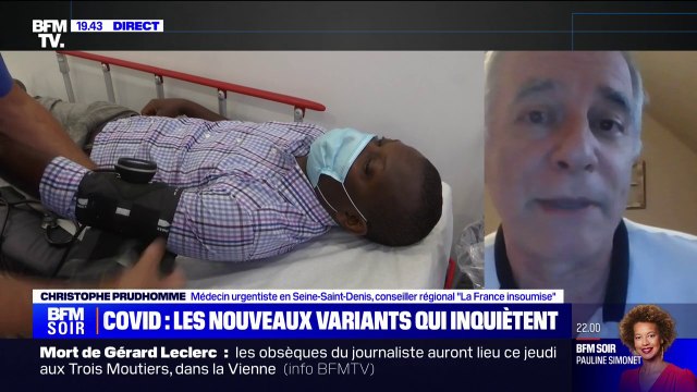 Covid: Quel que soit l'évènement aujourd'hui, nous manquons de lits de réanimation, d'hospitalisation et de personnel , pour Christophe Prudhomme (médecin urgentiste en Seine-Saint-Denis et conseiller régional LFI)