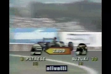 F1 GP Japon 1990 (ACCROCHACHE SENNA - PROST AU 1e VIRAGE