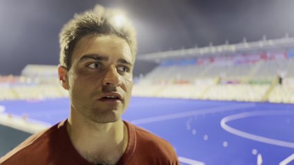 Euro de hockey : réaction d’Arthur De Sloover après la victoire contre l'Espagne