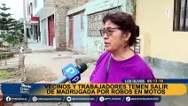 Los Olivos: vecinos denuncian que temen salir de madrugada por temor a robos en moto