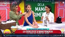 Brunella Horna baa un beb en vivo y casi lo ahoga