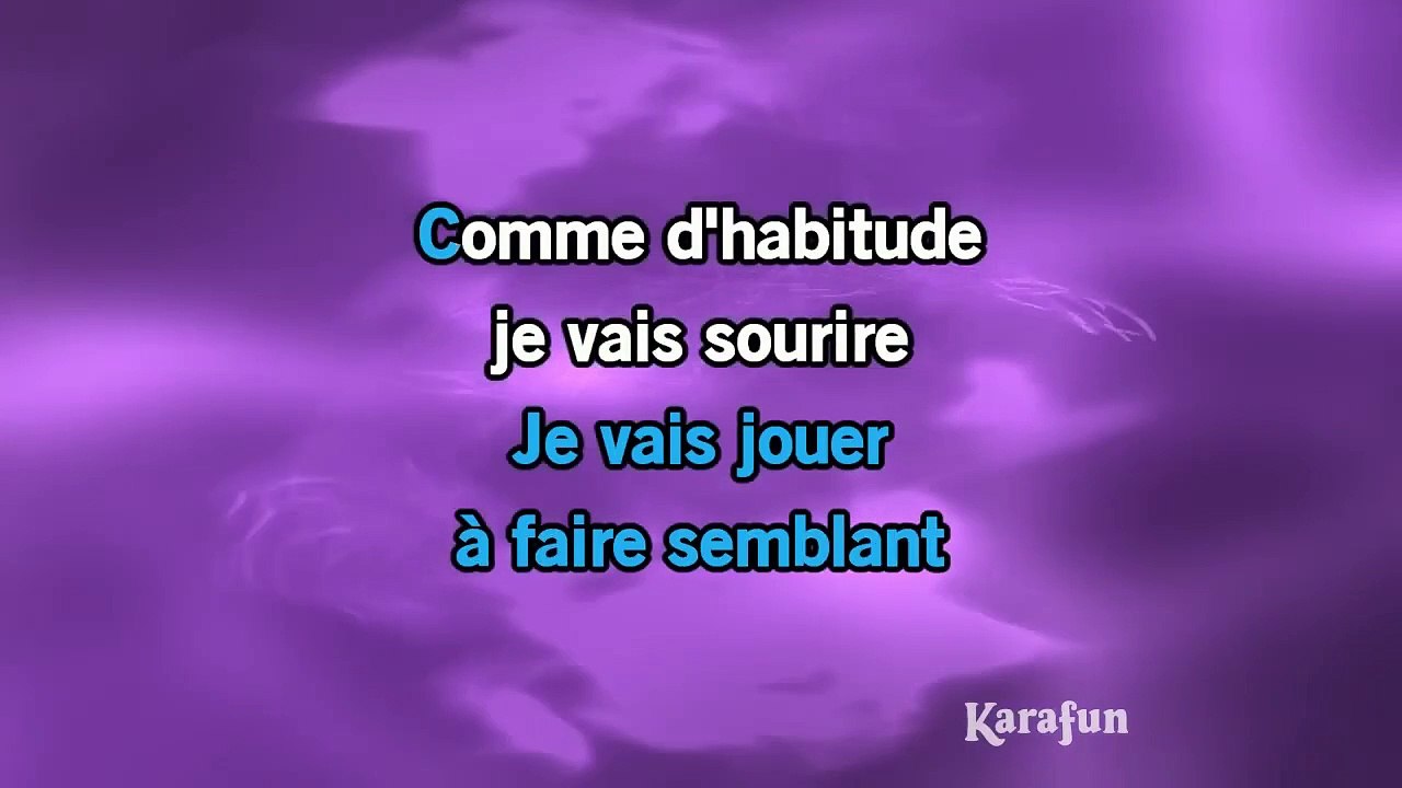 Comme d'habitude - Claude François _ Karaoke Version _ KaraFun