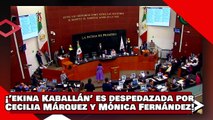 ¡VEAN! ¡’La ekina Kaballán’ es despedazada por las legisladoras Cecilia Márquez y Mónica Fernández!