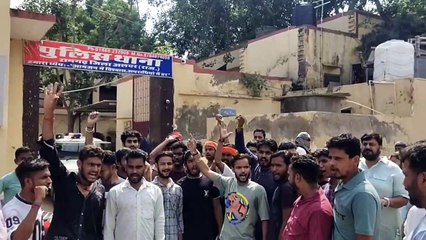 The bus of Padayatra was stopped, the banner was torn and crushed by t