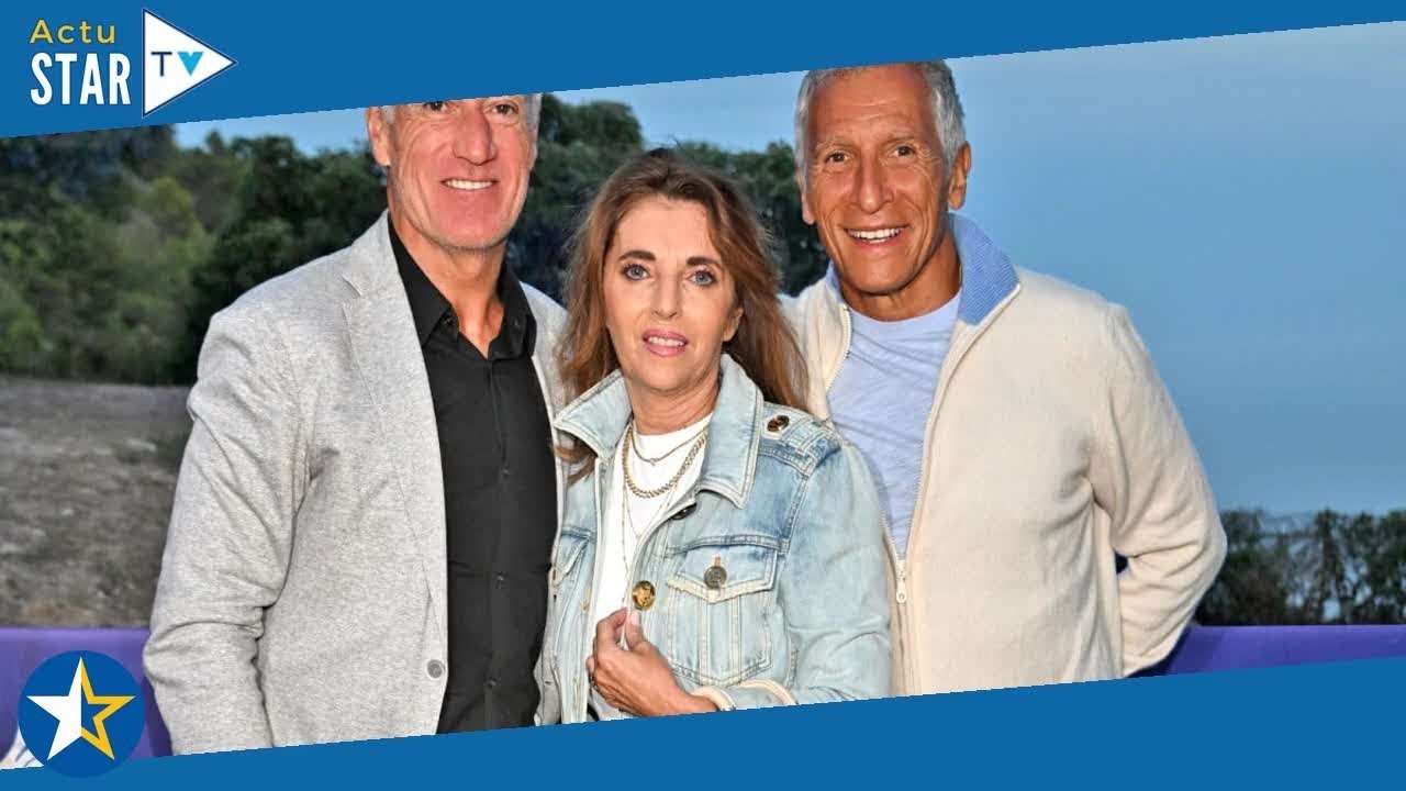 Didier Deschamps tout sourire avec sa femme Cla...