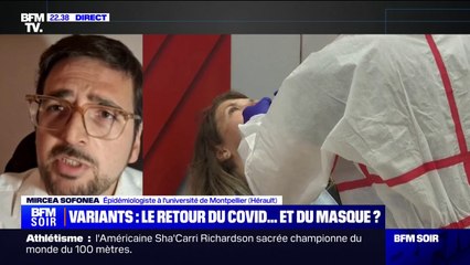 Covid: "Pour le moment, il n'y a pas de justification à porter le masque de façon systématique", estime Mircea Sofonea (épidémiologiste à l'université de Montpellier)