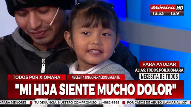 Todos por Xiomara: tiene 4 años y necesita una operación de 12 mil dólares para seguir viviendo