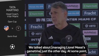 Messi 'will not be rested' for Open Cup semi-final - Martino