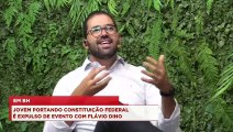 98TALKS | Jovem portando Constituição Federal é expulso de evento com Flávio Dino em BH