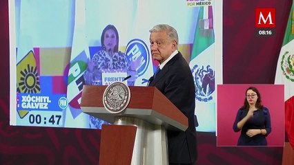 "La gente del sur es muy trabajadora", responde AMLO a Xóchitl Gálvez