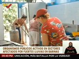 Gobierno Nacional se desplegó en el edo. Barinas para atender los sectores afectados por las lluvias