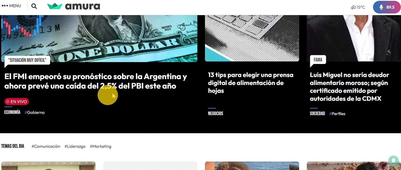 Live Blog Posting - Cómo utilizarlo en Amura CMS