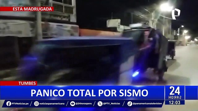 Sismo de magnitud 5.6 causa pánico en pobladores de la región Tumbes