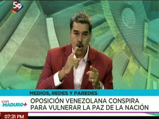 Pdte. Maduro destaca conspiración de la oposición venezolana para vulnerar la paz de la nación
