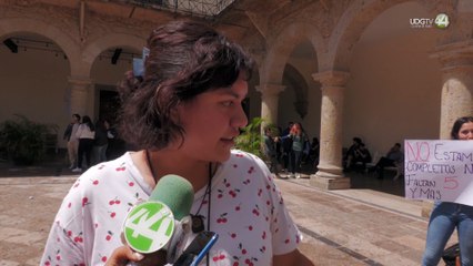 Estudiantes de la UdeG realizan paro en honor a jóvenes desaparecidos en Lagos de Moreno