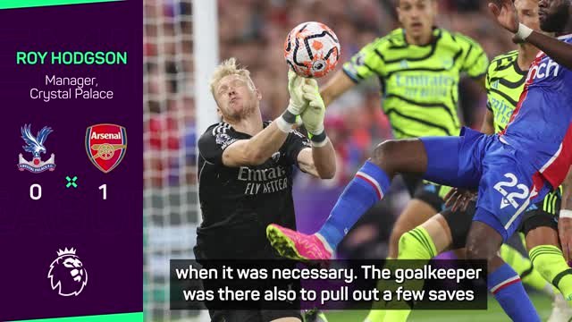 Hodgson content with Palace efforts despite loss to 10-man Arsenal
