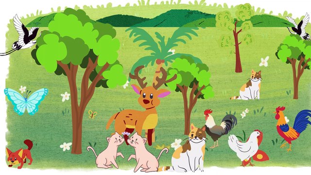 Video animasi - padang rumput - hewan