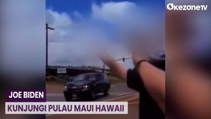 Presiden AS Joe Biden Disambut Jari Tengah saat Kunjungi Korban Kebakaran di Hawaii