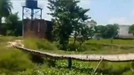 सीतामढ़ी: इस गांव में लोगों की जान पर आफत, चचरी पुल पार कर आते-जाते हैं सभी, देखिए