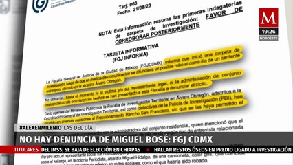 Fiscalía de la Ciudad de México no cuenta con denuncia por robo a casa de Miguel Bosé