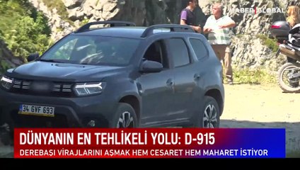 Dünyanın en tehlikeli yolu: D-195: Derebaşı virajlarında uçurum kıyısında yolculuk!