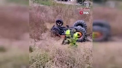 Bursa'da traktör altında kalan çiftçi hayatını kaybetti