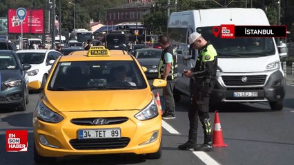 İstanbul'da taksicilere yönelik denetim: Yolcu ayırt ettiler, taksimetre açmadılar