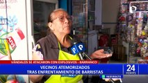 Barranco: vecinos piden mayor seguridad tras enfrentamiento entre barristas