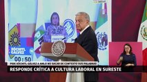 AMLO felicita a Zoé Robledo por permanecer en el IMSS. Pedro Gamboa, 21 de agosto de 2023