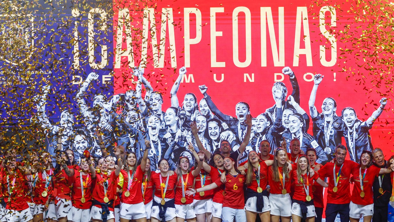 Así fue la celebración de las campeonas del mun...