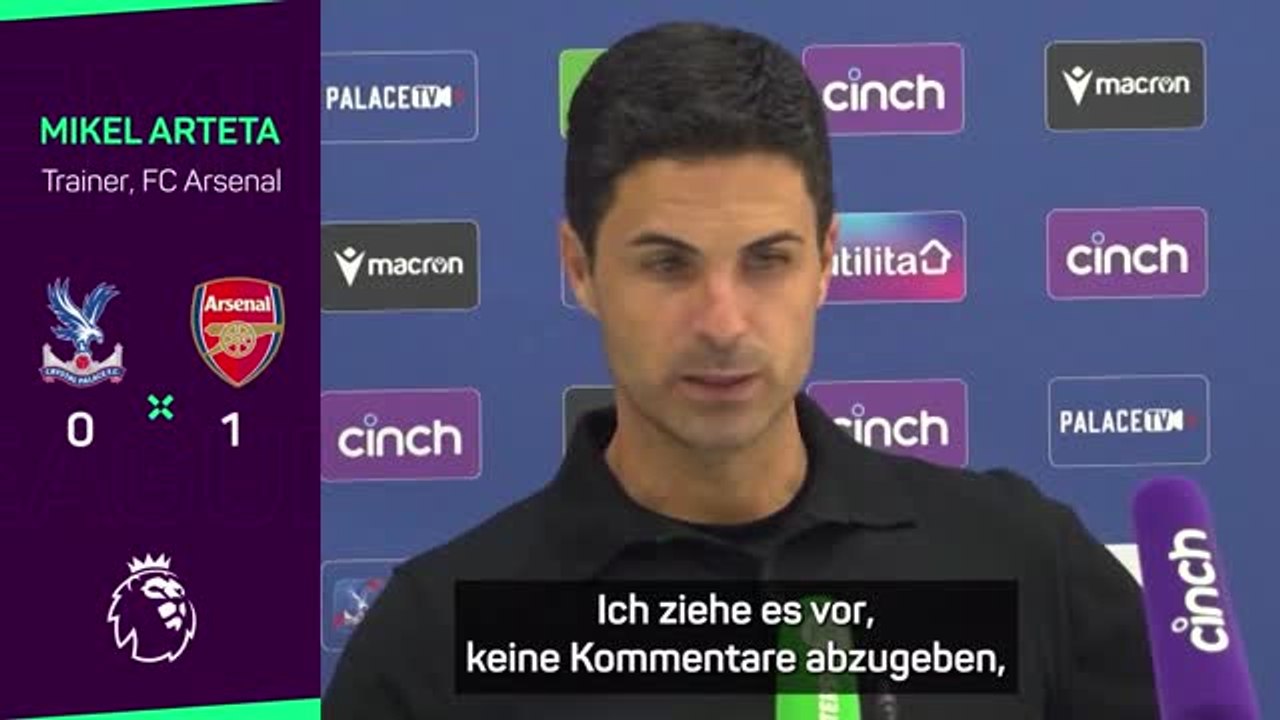 Arteta zu Platzverweis: "Für mich offensichtlich"