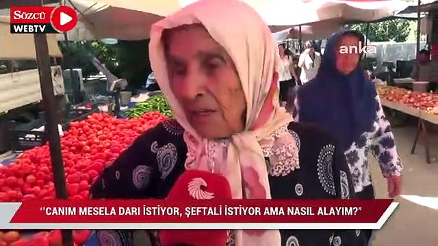 Kadirlili vatandaş Canım mesela darı istiyor, şeftali istiyor ama nasıl alayım?